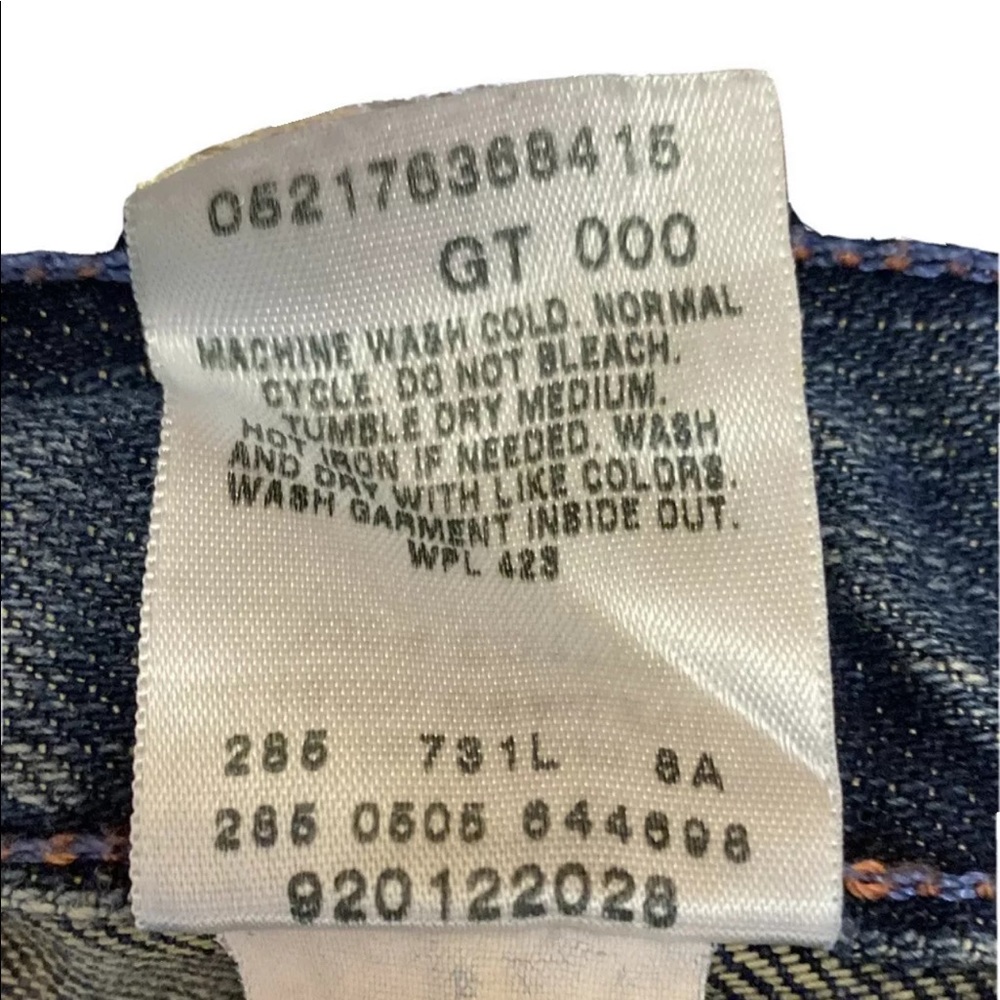 Levi’s Ltd Edition Denim Skirt Embellished Sz 1 - Picture 9 of 10